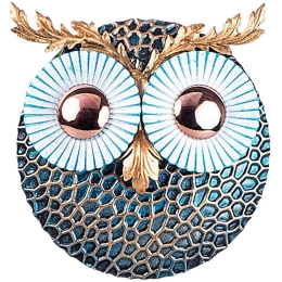 Διακοσμητικό Τοίχου Owl 3 891TNL1739 19x19cm Multi Wallity Μέταλλο
