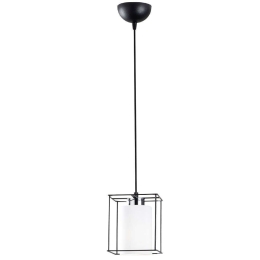 Φωτιστικό Οροφής Swank 521SHN3386 Φ15x113cm 1xE27 40W Black-White Opviq