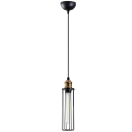 Φωτιστικό Οροφής Zumra 521SHN3397 Φ8x123cm 1xE27 40W Black-Gold Opviq