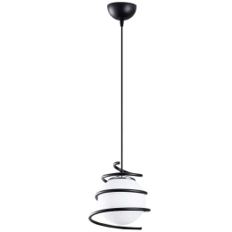 Φωτιστικό Οροφής Elegance 521SHN3403 Φ20x116cm 1xE27 40W Black-White Opviq