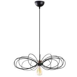 Φωτιστικό Οροφής Hemdem 521SHN3408 58x112cm E27 40W Black Opviq