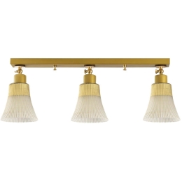Φωτιστικό Οροφής - Πλαφονιέρα Foca 525NOR1118 Φ62x22cm 3xE27 40W Gold Opviq