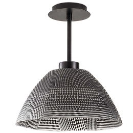 Φωτιστικό Οροφής - Πλαφονιέρα Bornova 525NOR1135 Φ30x32cm E27 40W Black Opviq