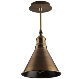 Φωτιστικό Οροφής - Πλαφονιέρα Berceste 525NOR1306 Φ20x40cm 1xE27 40W Gold Opviq