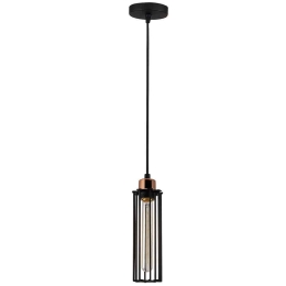 Φωτιστικό Οροφής Likya 525NOR1463 Φ10x117cm 1xE27 40W Black-Bronze Opviq