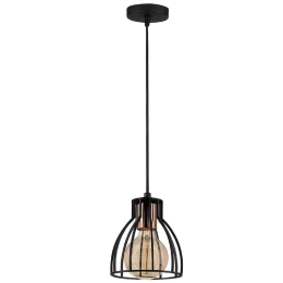 Φωτιστικό Οροφής Kemah 525NOR1571 Φ15x108cm 1xE27 40W Black-Copper Opviq
