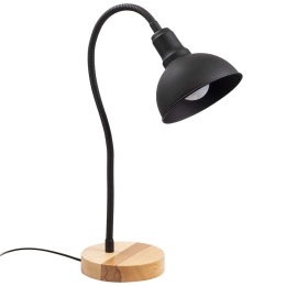 Φωτιστικό Επιτραπέζιο Kumluca 525NOR2105 16x52cm 1xE27 40W Black-Oak Opviq