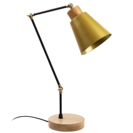 Φωτιστικό Επιτραπέζιο Manavgat 525NOR2113 Φ14x52cm E27 40W Multi-Gold Opviq