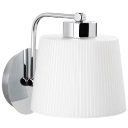 Φωτιστικό Τοίχου - Απλίκα Kemer 525NOR3120 Φ18x19cm 1xE27 40W Silver-White Opviq