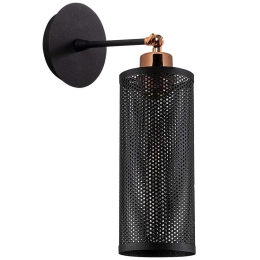 Φωτιστικό Τοίχου - Απλίκα Amasra 525NOR3168 Φ10x36cm 1xE27 40W Black Opviq