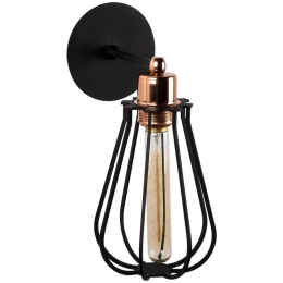 Φωτιστικό Τοίχου - Απλίκα Fetiye 525NOR3177 15x20x32cm 1xE27 40W Black-Bronze Opviq