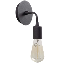 Φωτιστικό Τοίχου - Απλίκα Harput 525NOR3185 Φ12x20cm 1xE27 40W Black Opviq