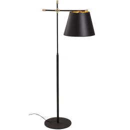 Φωτιστικό Δαπέδου Assos 525NOR3501 Φ50x120cm E27 40W Black-Gold Opviq