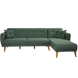 Καναπές - Κρεβάτι Γωνιακός Aria 867UNQ1413 277x175x86cm Green