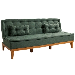 Καναπές - Κρεβάτι Τριθέσιος Fuoco 867UNQ1338 184x80x78cm Green
