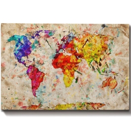 Πίνακας Καμβάς 529TCR1510 100x70cm Multi Wallity Οριζόντιοι Ξύλο, Καμβάς