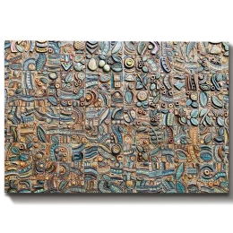 Πίνακας Καμβάς 529TCR1541 100x70cm Multi Wallity Οριζόντιοι Ξύλο, Καμβάς