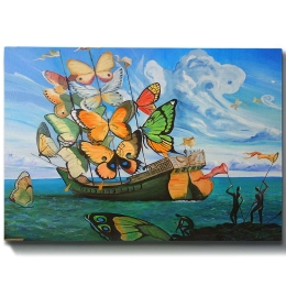 Πίνακας Καμβάς 529TCR1601 100x70cm Multi Wallity Οριζόντιοι Ξύλο, Καμβάς
