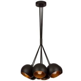 Φωτιστικό Οροφής Sivani 527ABY1734 Φ45x108cm 7xE27 40W Black Opviq