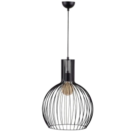Φωτιστικό Οροφής Fellini 527ABY1760 Φ38x146cm 1xE27 40W Black Opviq