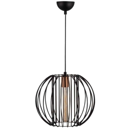 Φωτιστικό Οροφής Fellini 527ABY1776 Φ33x124cm 1xE27 40W Black-Bronze Opviq