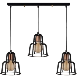 Φωτιστικό Οροφής - Ράγα Endustri 892OPV1779 100x20x115cm 3xE27 40W Black Opviq