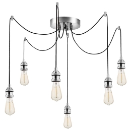Φωτιστικό Οροφής Kabluni 892OPV1797 126x102cm 6xE27 40W Chrome Opviq