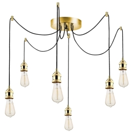 Φωτιστικό Οροφής Kabluni 892OPV1803 126x102cm 6xE27 40W Gold Opviq