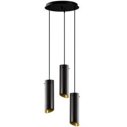 Φωτιστικό Οροφής Sivani 892OPV1820 Φ35x114cm 3xE27 40W Black-Yellow Opviq