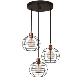 Φωτιστικό Οροφής Tellini 892OPV1830 Φ40x113cm 3xE27 40W Black Opviq