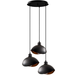 Φωτιστικό Οροφής Sivani 527ABY1825 Φ50x112cm 3xE27 40W Black Opviq