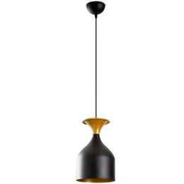 Φωτιστικό Οροφής Sivani 527ABY1827 Φ17x113cm 1xE27 40W Black-Gold Opviq