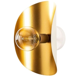 Φωτιστικό Τοίχου - Απλίκα Sivani 536NTD2119 17x13x30cm 1xE27 40W White-Gold Opviq