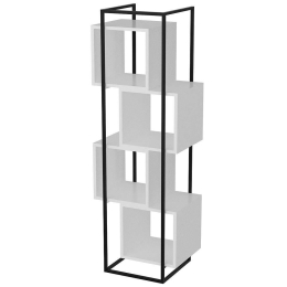 Ραφιέρα Δαπέδου Prada 875ZNA3656 52x38x160cm Black-White