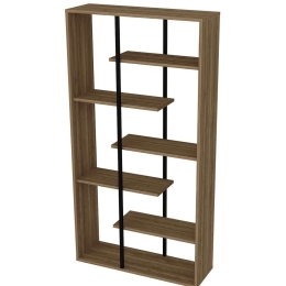 Βιβλιοθήκη Presto 875ZNA3659 90x29,5x173,2cm Walnut-Black