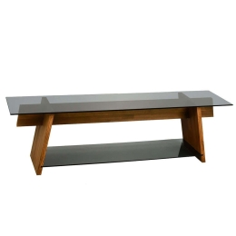 Έπιπλο Τηλεόρασης 552NOS1501 158x40x45cm Walnut-Black