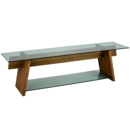 Έπιπλο Τηλεόρασης 552NOS1502 158x40x45cm Walnut-Green