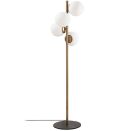 Φωτιστικό Δαπέδου Faze 521SHN1530 32x32x130cm 4xE27 40W Gold-White Opviq