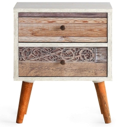 Κομοδίνο Malmo 854KLN3303 40x35x55cm Multi