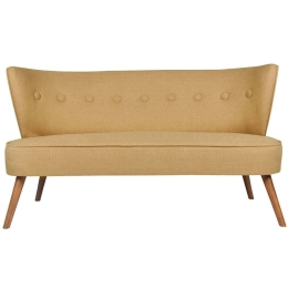 Καναπές Διθέσιος Bienville 558ZEN1202 141x73x77cm Milky Brown