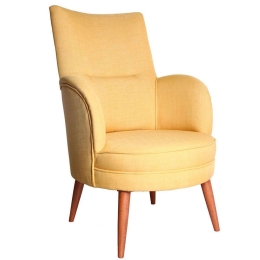 Πολυθρόνα - Μπερζέρα Victoria 558ZEN1161 70x85x95cm Yellow