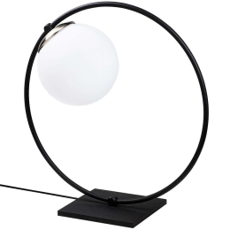 Φωτιστικό Επιτραπέζιο Dolunay 521SHN2211 30x15x32cm E27 40W Black-White Opviq