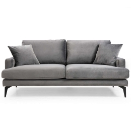 Καναπές Διθέσιος Papira 560ARE1506 175x90x88cm Grey