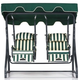 Κούνια Κήπου 2 Θέσεων Daisy 561CLR1501 200x200x165cm White-Green