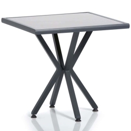 Τραπέζι Κήπου Samara 561CLR1303 94x94x78cm Grey-Black