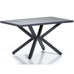 Τραπέζι Κήπου Sydney 561CLR1307 155x95x78cm Grey-Black