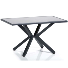 Τραπέζι Κήπου Sydney 561CLR1309 155x95x78cm Grey-Black