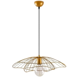 Φωτιστικό Οροφής Tel 892OPV1842 Φ50x111cm E27 40W Black-Gold Opviq
