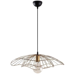 Φωτιστικό Οροφής Tel 892OPV1843 Φ50x111cm E27 40W Black-Brass Opviq