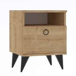 Κομοδίνο Barlo 835PUQ2703 40x40x50cm Sonoma-Latte
